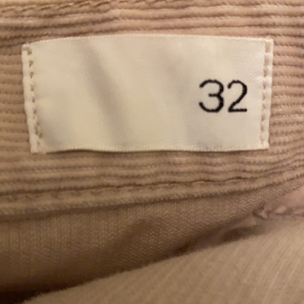 Gap 1969 Distressed Corduroy Cream Midi Skirt 32 Cute Casual Trendy Distressed - Picture 5 of 10